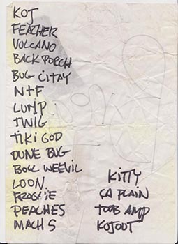 presidents of the usa setlist from melbourne australia in 1997
