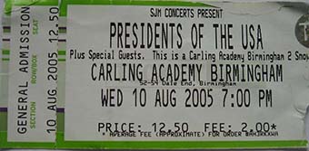 birmingham academy 10th august 2005