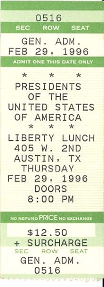 austin texas 29th february 1996