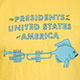 yellow shirt with trumpet-fish design