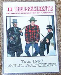pusa dressed up presidents of the usa access all areas pass